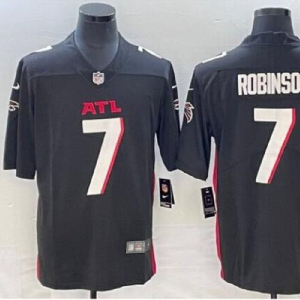 Bijan Robinson Black Vapor Untouchable Limited Jersey